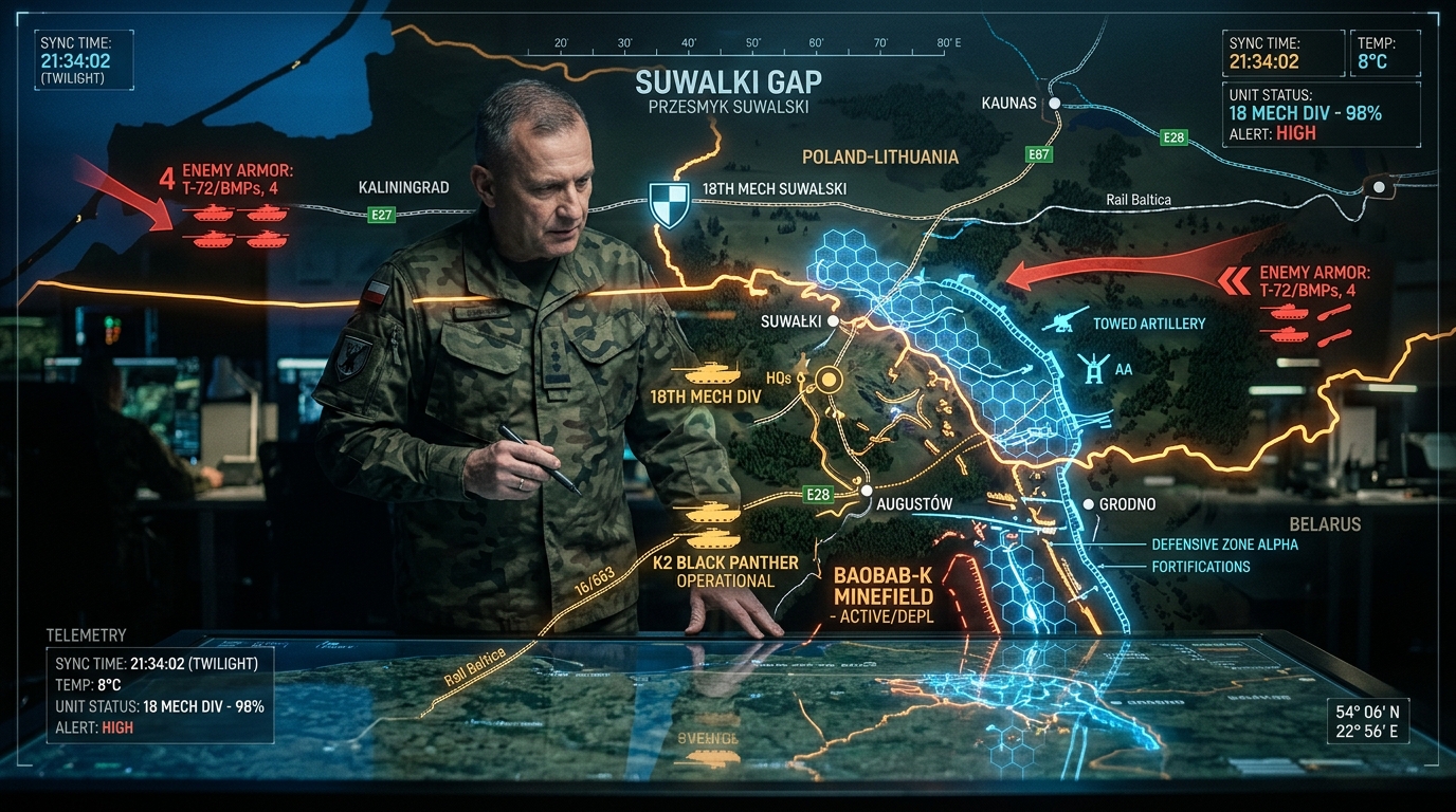 Przesmyk Suwalski w 48 Godzin: Symulacja Wargaming Obrony Korytarza NATO [2026]
